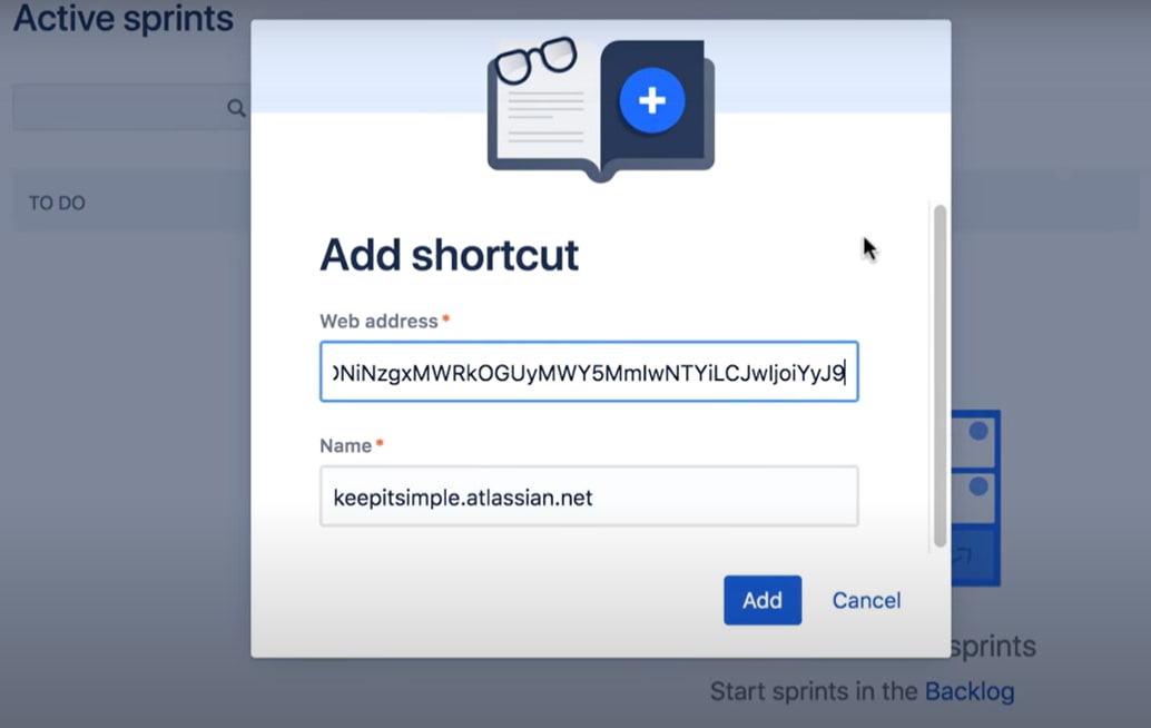 JIRA Confluence: Add Shortcut